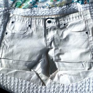 J.Crew White Denim Shorts